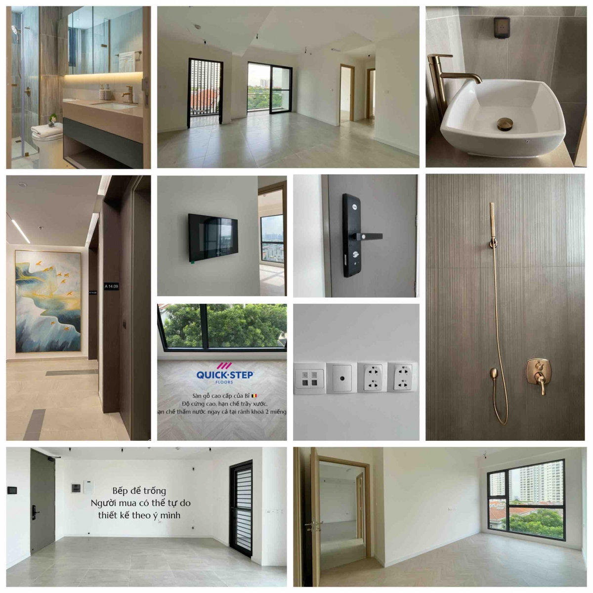 Hình ảnh căn hộ The Antonia hoàn thiện cơ bản