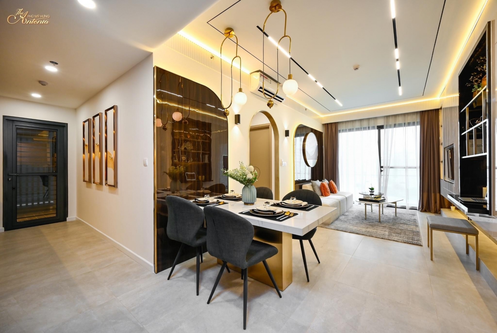 Căn hộ đầy đủ nội thất B12.03 2 phòng ngủ The Antonia